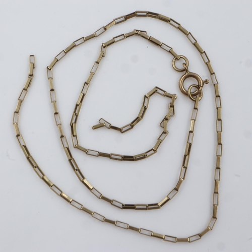 49 - 9ct gold chain, broken, 2.9g. UK P&P Group 0 (£6+VAT for the first lot and £1+VAT for subsequent lot... 