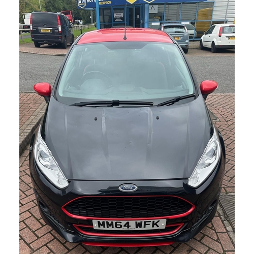 1B - Ford Fiesta Zetec S Black Edition, black & red, 113,797 miles, Taxed until 01/11/2024,REG MM64 WFK, ... 