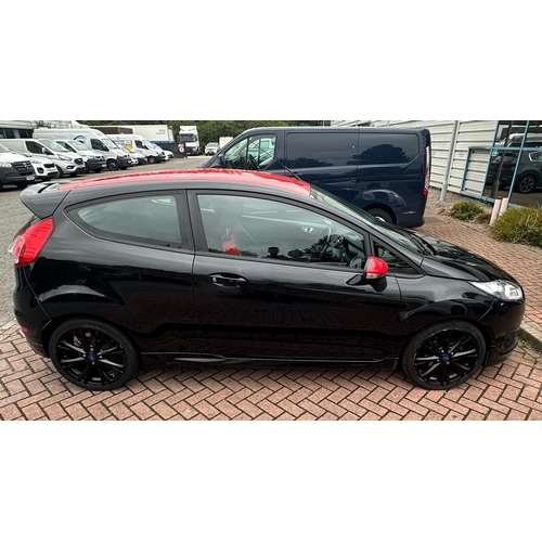 1B - Ford Fiesta Zetec S Black Edition, black & red, 113,797 miles, Taxed until 01/11/2024,REG MM64 WFK, ... 