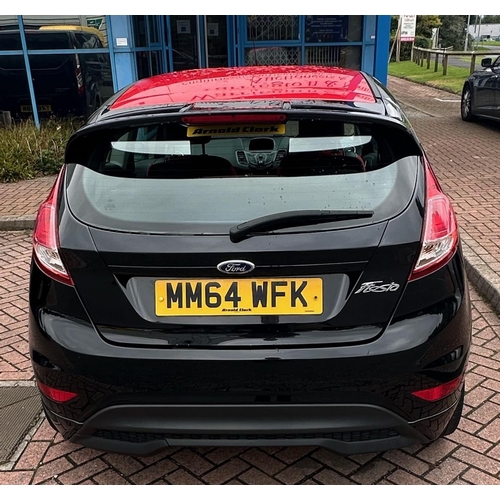 1B - Ford Fiesta Zetec S Black Edition, black & red, 113,797 miles, Taxed until 01/11/2024,REG MM64 WFK, ... 