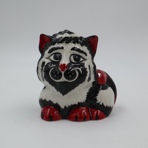 185 - Lorna Bailey cat, Frizzle, no cracks or chips, H: 12 cm. UK P&P Group 1 (£16+VAT for the first lot a... 