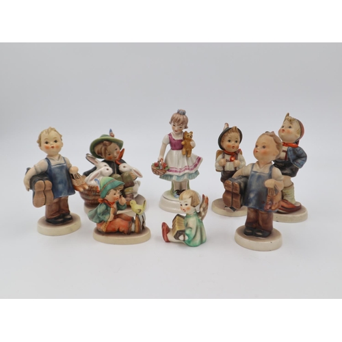 209 - Eight Hummel figures, no chips or cracks. UK P&P Group 3 (£30+VAT for the first lot and £8+VAT for s... 