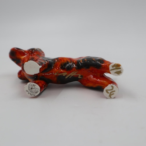 219 - Anita Harris cocker spaniel, signed in gold, no cracks or chips, H: 12 cm. UK P&P Group 1 (£16+VAT f... 