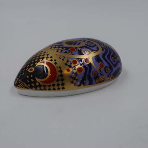 258 - Royal Crown Derby computer mouse, first quality, no cracks or chips. UK P&P Group 1 (£16+VAT for the... 