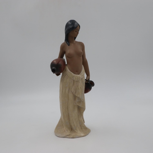 259 - Lladro Gres figure, Water Girl, H: 36 cm, no condition issues noted. UK P&P Group 3 (£30+VAT for the... 