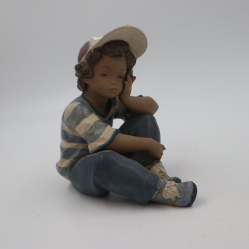 273 - Lladro Gres figure, Long Day, H: 19 cm. UK P&P Group 2 (£20+VAT for the first lot and £4+VAT for sub... 