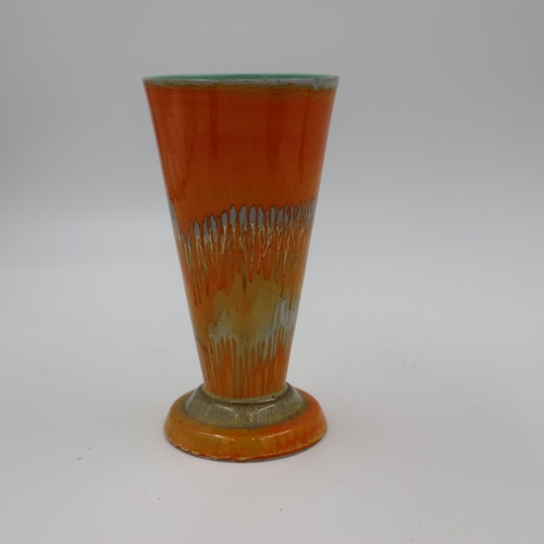 275 - Shelley Dripware conical vase, no cracks or chips, H: 20 cm, no repair noted, in good order apart fr... 