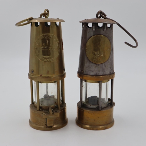 319 - Two Eccles Miners lamps. UK P&P Group 3 (£30+VAT for the first lot and £8+VAT for subsequent lots)