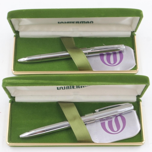 94 - Two 1970's new old stock Waterman Quattro multi-biro pens, each with paperwork. UK P&P Group 1 (£16+... 