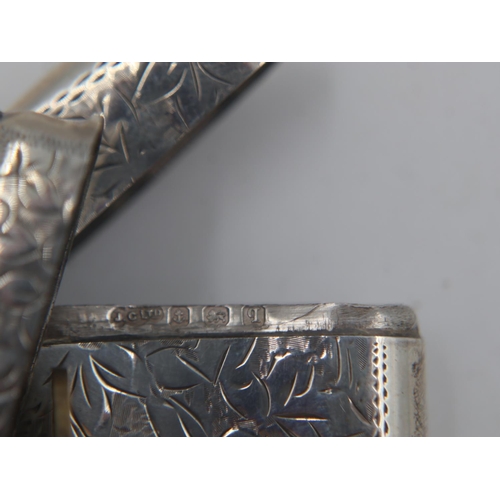 140 - Two hallmarked silver vesta cases, combined 49g. UK P&P Group 1 (£16+VAT for the first lot and £2+VA... 