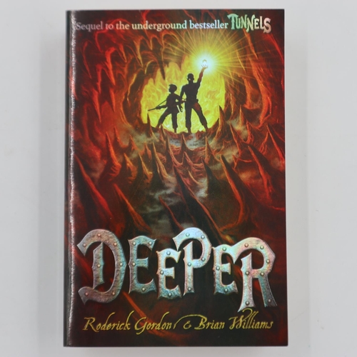 151 - First Edition Deeper by Roderick Gordon & Brian Williams, with illustration. UK P&P Group 1 (£16+VAT... 