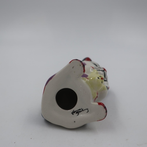 171 - Lorna Bailey cat, Mousetrap, no cracks or chips, H: 12 cm. UK P&P Group 1 (£16+VAT for the first lot... 