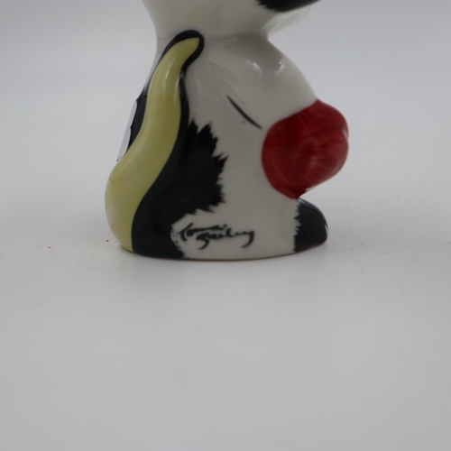 175 - Lorna Bailey cat, Arnie, no cracks or chips, H: 12 cm.UK P&P Group 1 (£16+VAT for the first lot and ... 