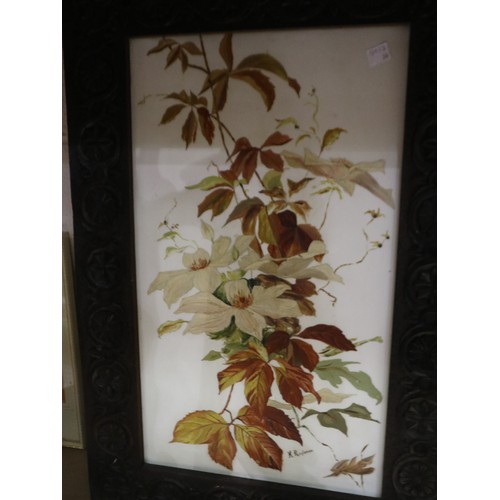 1013 - Nine mixed framed pictures, including an Oriental example. Not available for in-house P&P