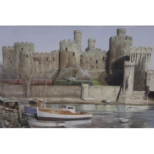 2001 - Ifor Pritchard (1940-2010): oil on board, Caernarfon Castle, signed and dated 89, image 60 x 44 cm, ... 