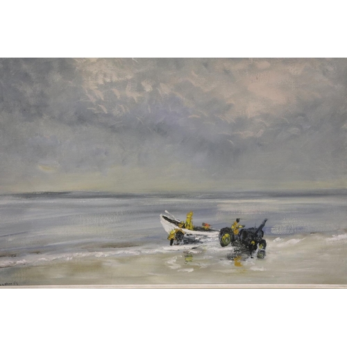 2012 - Williams (unattributed, 20th century): oil on board, fisherman rescue, signed William and dated 69, ... 