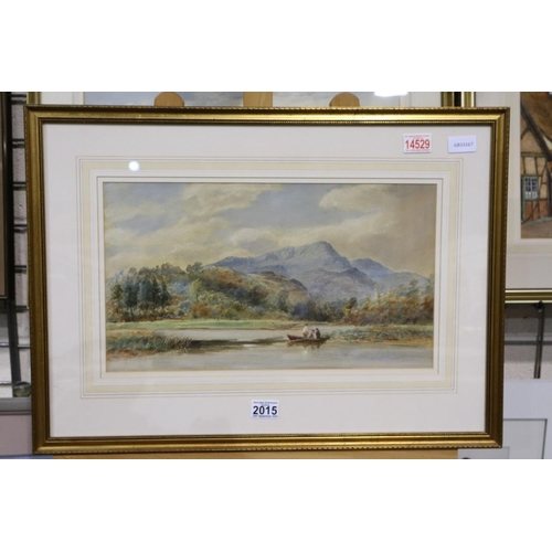 2015 - Attributed to John Frederick Taylor PRWS (1802-1899): watercolour, Nr Langdales in Lake District, un... 