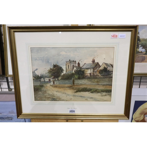 2020 - Unattributed early 20th century watercolour, Bidston Old Church (Wirral), unsigned, image 47 x 33 cm... 