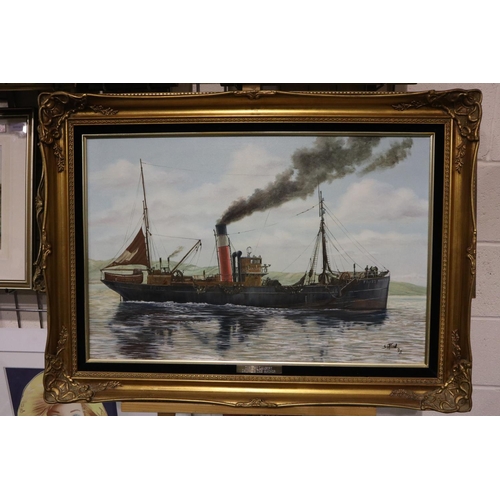 2026 - Keith Sutton (1924-1991): oil on canvas, Dorothy Lambert Dropping the anchor, signed and dated lower... 