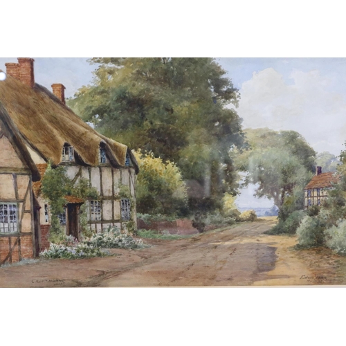 2027 - Edwin Viner, Hoylake (b. 1867): watercolour, Crofthorne Worcestershire, image 45 x 30 cm, overall 67... 