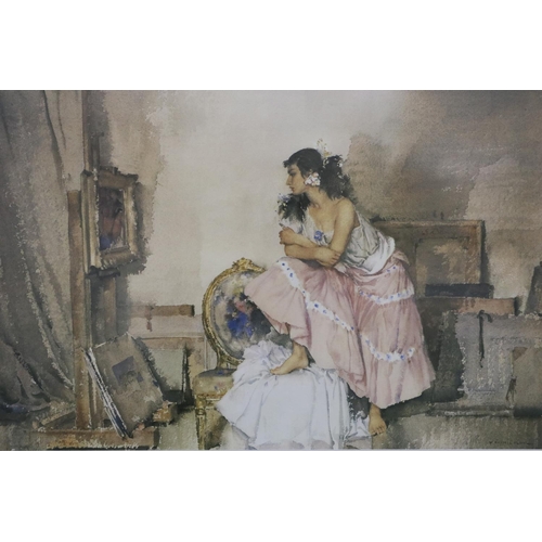 2041 - Sir William Russell Flint (1880-1969): limited edition colour lithograph, 159/850, 80 x 63 cm. Not a... 