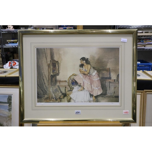 2041 - Sir William Russell Flint (1880-1969): limited edition colour lithograph, 159/850, 80 x 63 cm. Not a... 