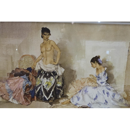 2044 - Sir William Russell Flint (1880-1969): limited edition framed colour lithograph, Studio Accessories ... 