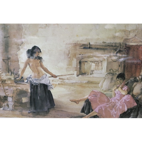 2046 - Sir William Russell Flint (1880-1969): limited edition framed colour lithograph 247/850, 94 x 79 cm.... 