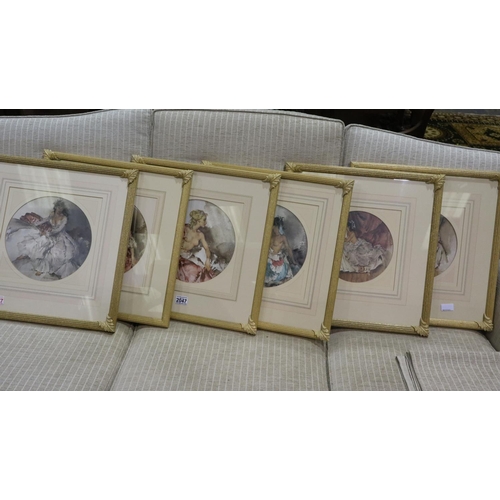 2047 - Sir William Russell Flint (1880-1969): a set of six limited edition prints, each 50 x 50 cm. Not ava... 