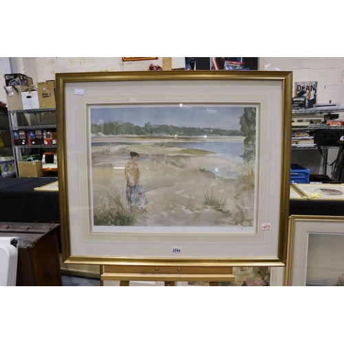 2049 - Sir William Russell Flint (1880-1969): limited edition colour lithograph, 376/850, 97 x 82 cm. Not a... 