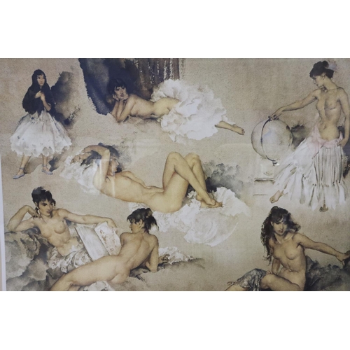 2051 - Sir William Russell Flint (1880-1969): limited edition framed colour lithograph, Variations, 96 x 83... 