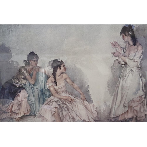 2052 - Sir William Russell Flint (1880-1969): artist signed colour lithograph, The Pendant, 97 x 80 cm. Not... 