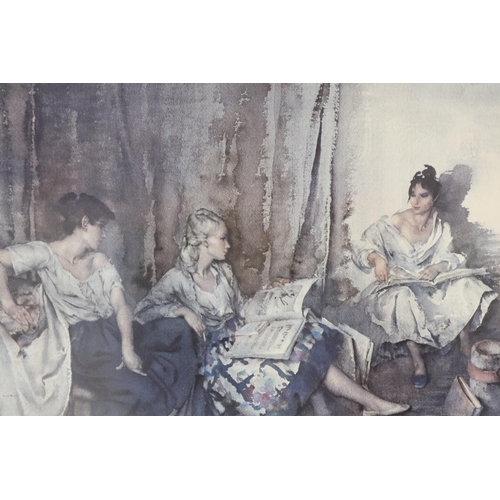 2053 - Sir William Russell Flint (1880-1969): artist signed colour lithograph, 84 x 71 cm. Not available fo... 