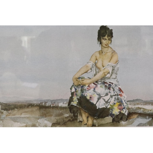 2054 - Sir William Russell Flint (1880-1969): limited edition framed colour lithograph, 170/850, 91 x 75 cm... 