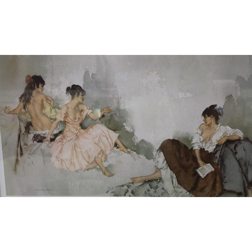 2055 - Sir William Russell Flint (1880-1969): limited edition colour lithograph, Three Girls, 85 x 64 cm. N... 