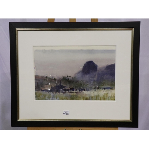 2076C - Steven Rigby (20th century): watercolour, Field Workers Koh Chang, Thailand, image 50 x 32cm, overal... 