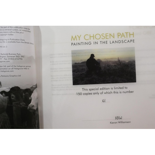 2080 - Kieron Williamson (contemporary): My Chosen Path, a limited edition artist monogrammed book 61/150, ... 