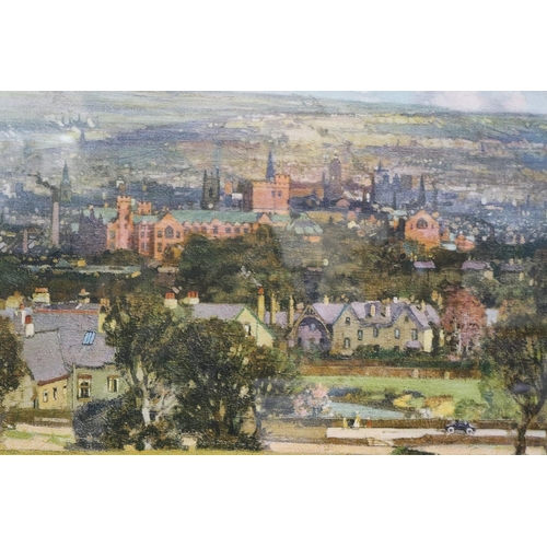 2087 - Stanley Royle (1888-1961): two artist signed prints of Sheffield, each image 55 x 44 cm, each overal... 