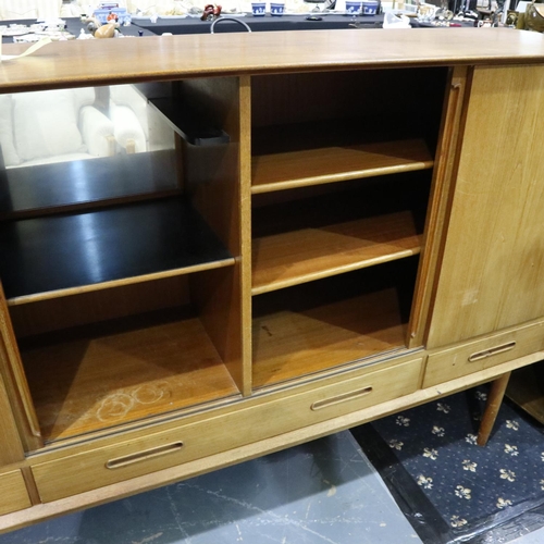 2109 - Kurt Østervig for Brande Møbelfabrik, a Danish mid 20th century teak sideboard, four sliding doors w... 