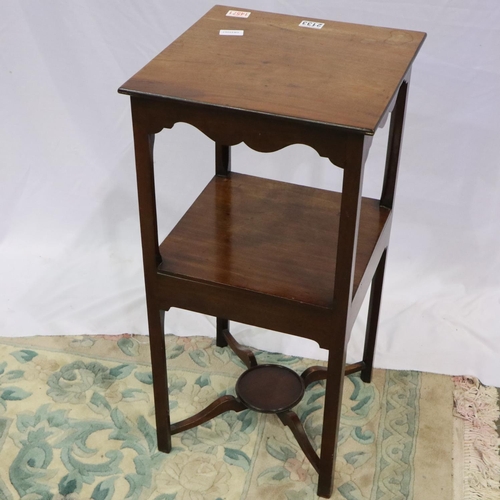 2133 - 19th century walnut single drawer lamp stand. Not available for in-house P&P