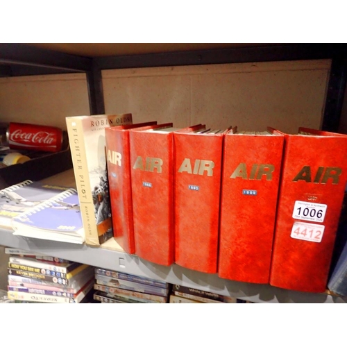 1006 - Shelf of aircraft ephemera. Not available for in-house P&P