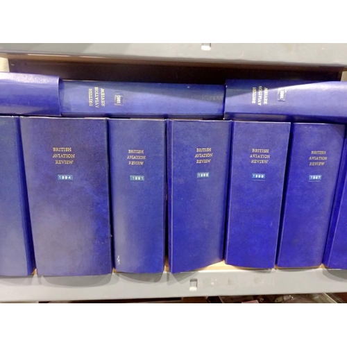 1020 - Bound copies of British Aviation Review, 1980's and 90's. Not available for in-house P&P