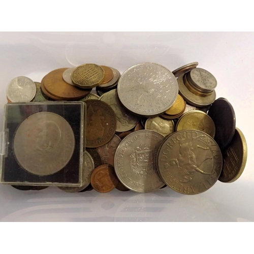 1074 - Mixed UK coins, including some silver. UK P&P Group 1 (£16+VAT for the first lot and £2+VAT for subs... 