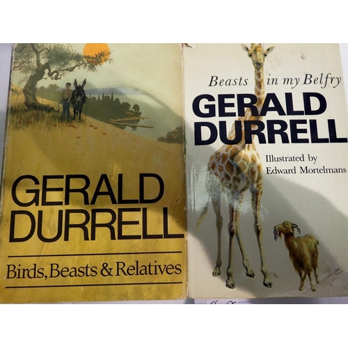 1112 - Two first edition books, by Gerald Durrel, 'Beasts In My Belfry' and 'Birds, Beasts And Relatives'. ... 