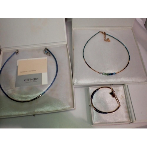 1119 - Three boxed German, Coeur De Lion, jewellery sets. UK P&P Group 1 (£16+VAT for the first lot and £2+... 