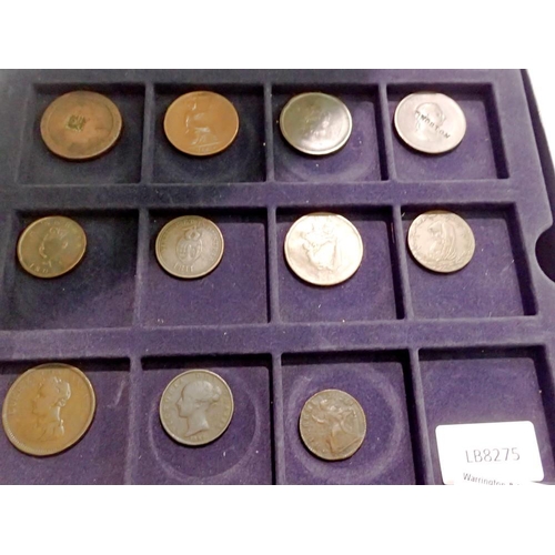 1154 - Eleven early milled and workhouse coins / tokens. UK P&P Group 1 (£16+VAT for the first lot and £2+V... 