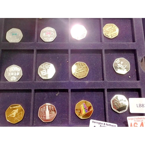 1156 - Twelve collectable 50p coins. UK P&P Group 1 (£16+VAT for the first lot and £2+VAT for subsequent lo... 