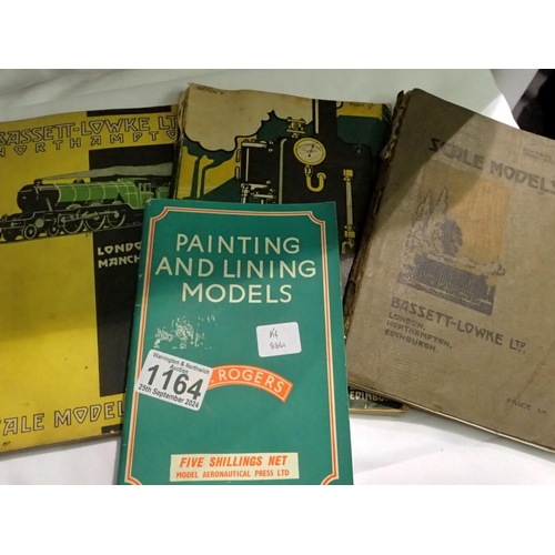 1164 - Three early Bassett Lowke catalogues and a model painting book. UK P&P Group 1 (£16+VAT for the firs... 