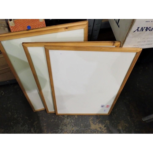 1190 - Four whiteboards, for wall hanging, 59 x 39cm H. Not available for in-house P&P