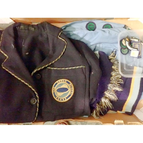 1194 - Gregg school blazer with Girl Guide badges and uniform. Not available for in-house P&P